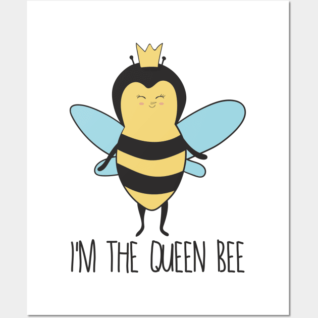 I'm The Queen Bee Wall Art by Dreamy Panda Designs